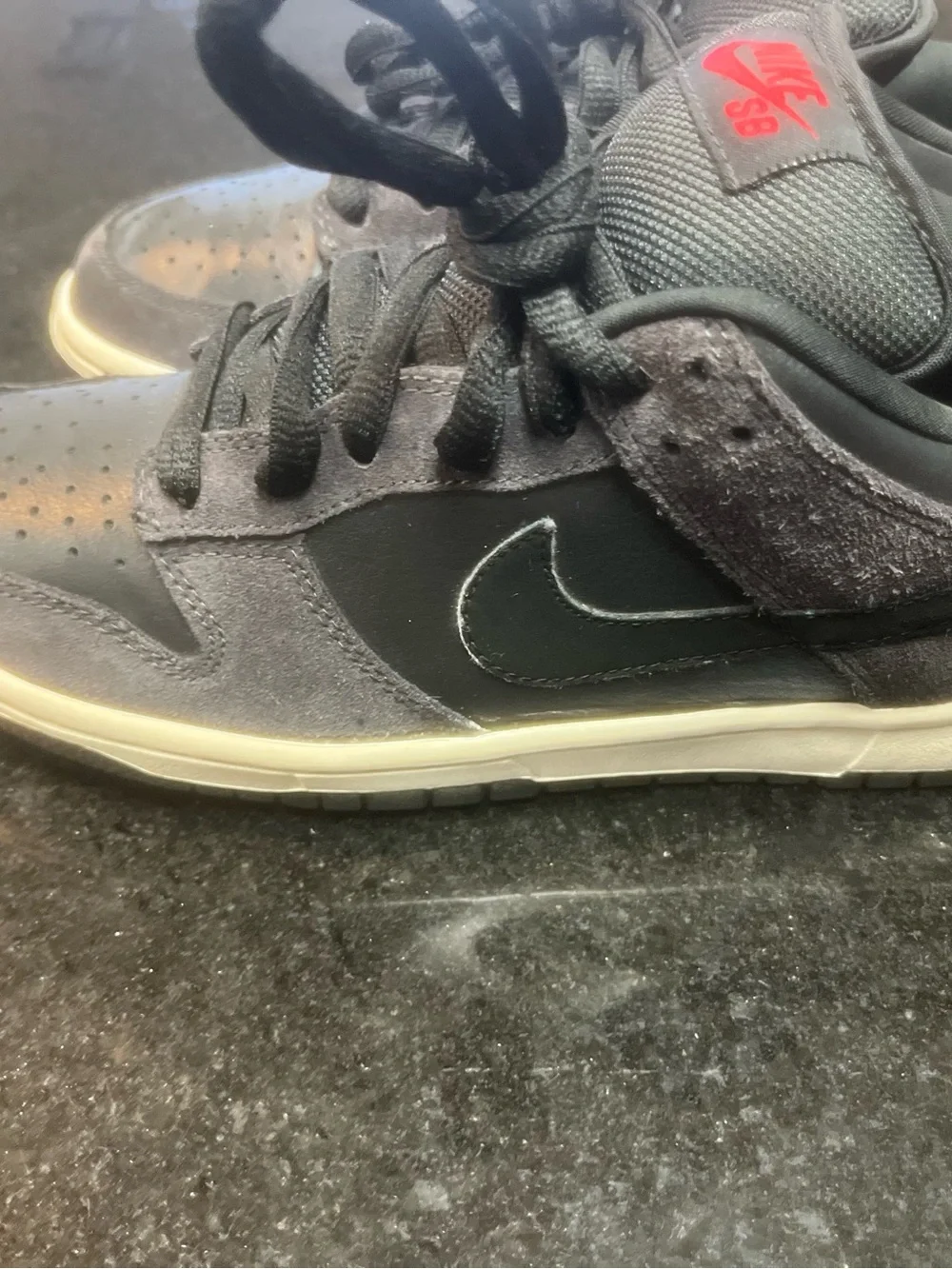 HF3145-001 Nike Dunk Low PRM Medium Ash and Black (Men's) Sz 7